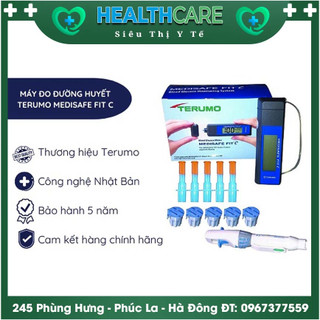 Máy đo đường huyết terumo medisafe fit c nhật bản - hộp 30 que thử đường huyết