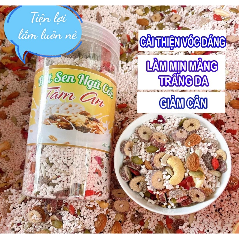 Bột Củ Sen mix Táo đỏ ngũ cốc dinh dưỡng thanh nhiệt, đẹp da ngủ ngon 400g