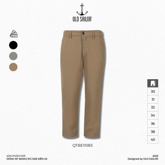 Quần Tây Nam OLD SAILOR Thiết Kế Lưng Thun Co Giãn Chất Vải Cotton Mềm Mại Thấm Hút Mồi Hôi - Big size upto 40