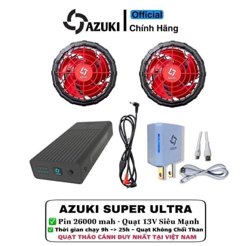 TRỌN BỘ PHỤ KIỆN DÀNH CHO ÁO ĐIỀU HOÀ AZUKI SUPER ULTRA 2023
