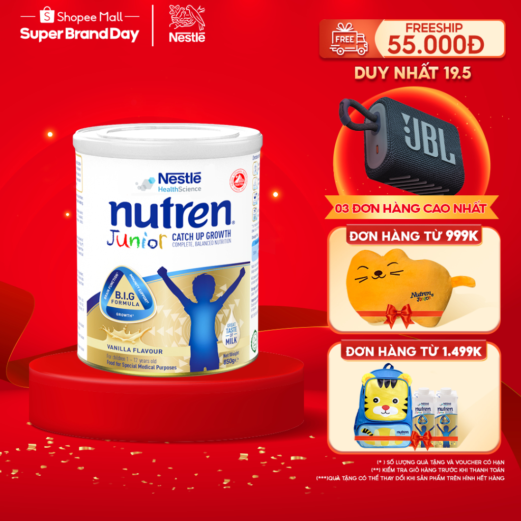 Sữa bột Nutren Junior 850g