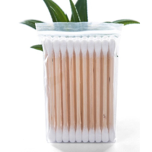 Tăm Bông Que Thân Gỗ Ngoáy Tai ,Nặn Mụn . Bông Vệ Sinh Tai  Kháng Khuẩn Thân Thiện Với Môi Trường  88383