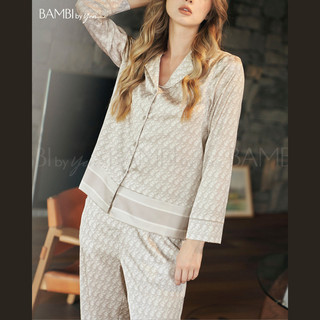 Bộ ngủ nữ chính hãng bambi - set pijama miss jewel - 1044