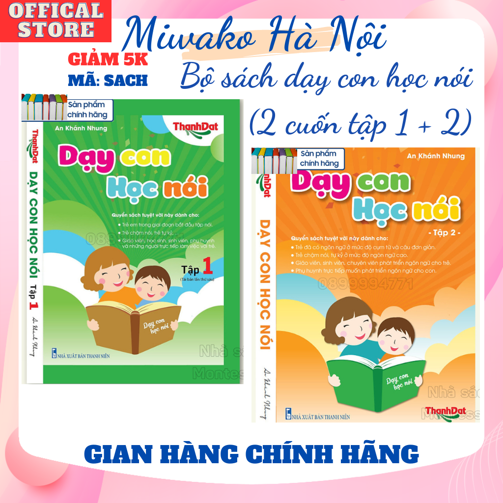 Dạy con học nói trọn bộ (tập 1 + tập 2)
