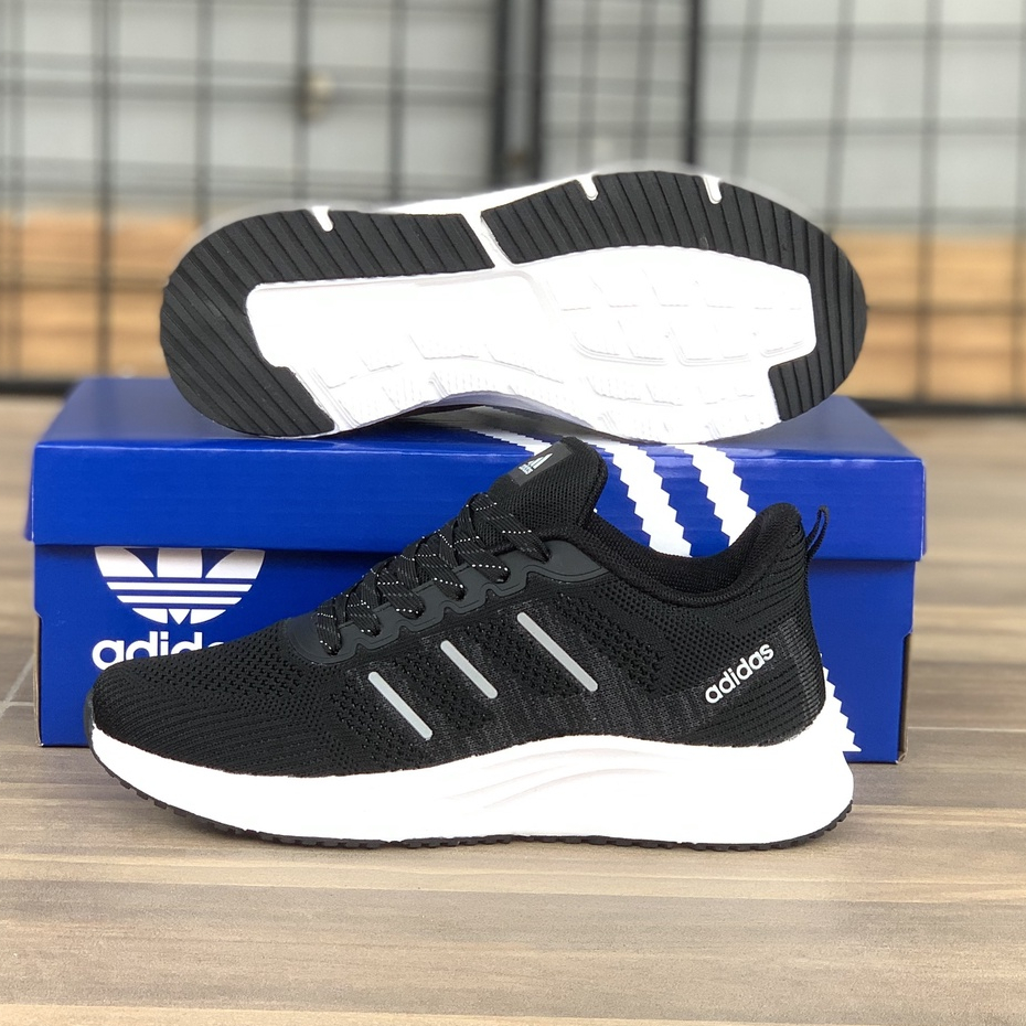 Giày thể thao nữ đế nhẹ màu trắng, Giày sneaker trắng chạy bộ