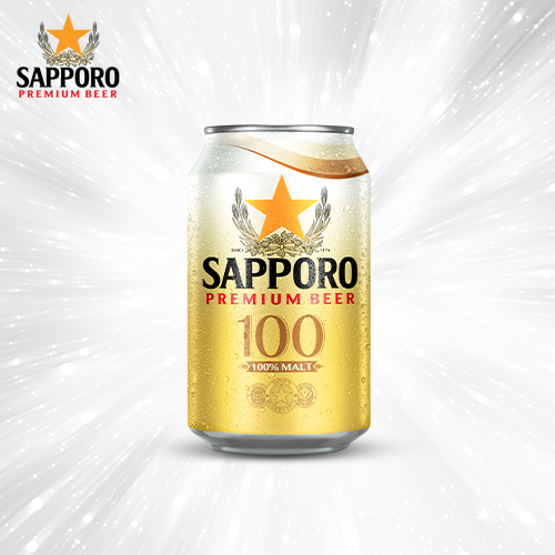 Thùng 6 lon bia Sapporo Premium Beer 100