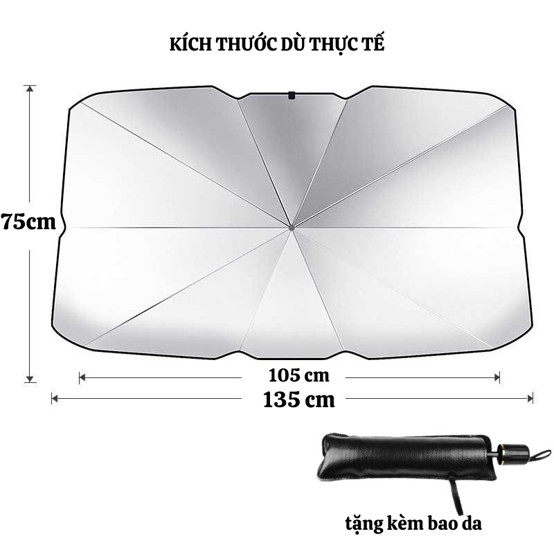 Dù Che Nắng Kính Lái Xuka Cách Nhiệt Bảo Vệ Nội Thất Xe | BigBuy360 - bigbuy360.vn