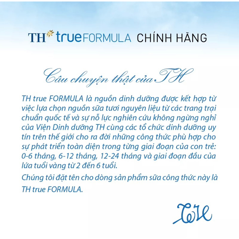 Sản phẩm dinh dưỡng công thức cho trẻ từ 2 đến 6 tuổi TH True Formula 4 800g