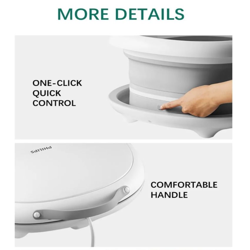 Bồn ngâm kiêm máy massage chân tự động. Thương hiệu Philips Hà Lan cao cấp