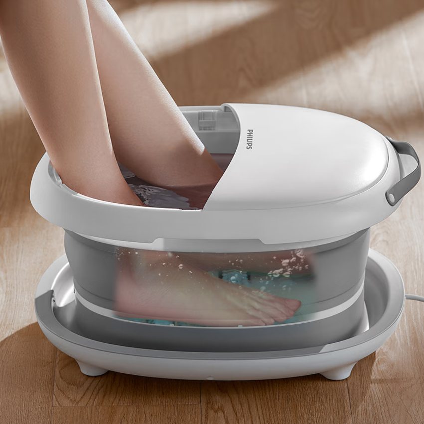 Bồn ngâm kiêm máy massage chân tự động. Thương hiệu Philips Hà Lan cao cấp