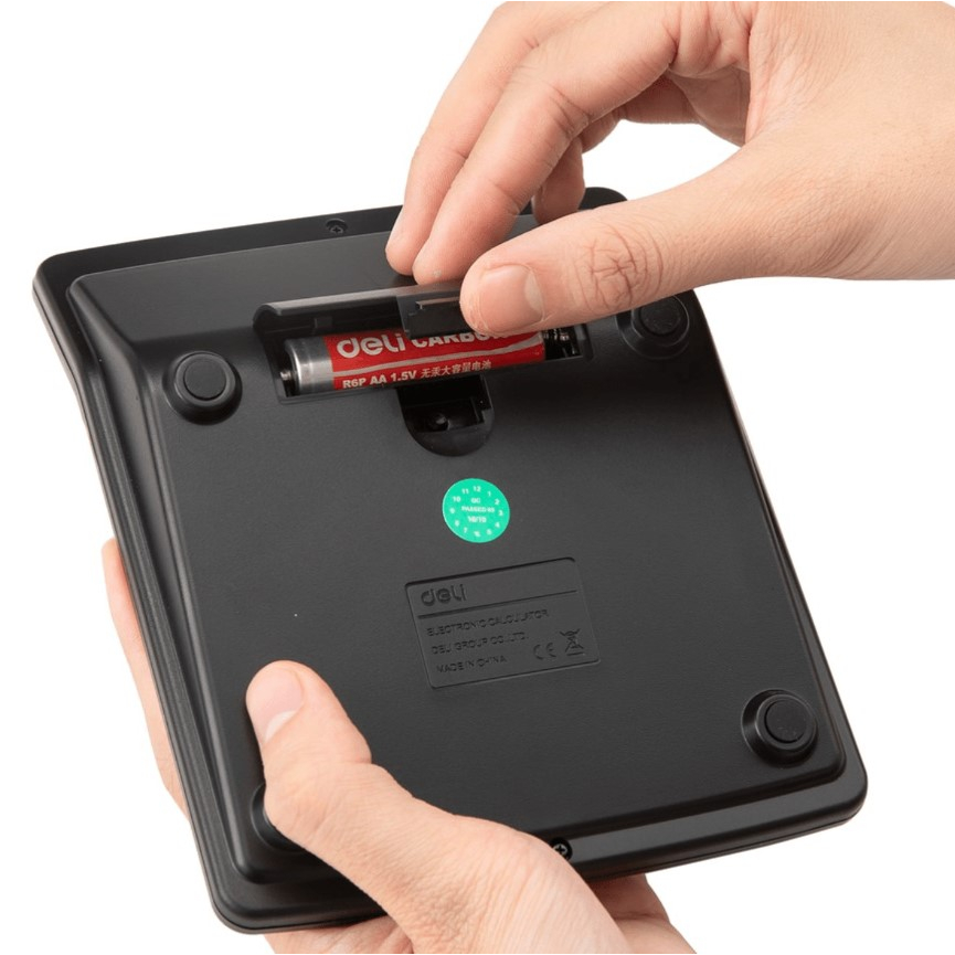 Máy tính cầm tay 12 số Deli 837