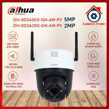 Camera Ip Wifi PTZ Dahua màu 24/24 hỗ trợ thẻ nhớ. DH-SD2A500-GN-AW-PV, DH-SD2A200-GN-AW-PV