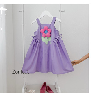 [ZUNKids] Váy 2 dây bản đính hoa