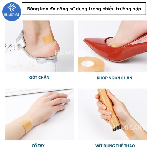 1 Cuộn băng keo xốp dán gót đa năng 5m bảo vệ chống trầy đau chân khi mang giày cao gót chơi thể thao SA22HUMI