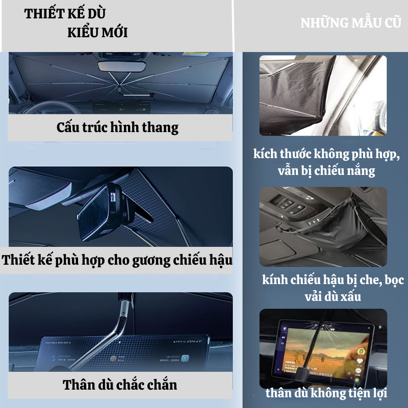 Dù Che Nắng Kính Lái Xuka Cách Nhiệt Bảo Vệ Nội Thất Xe | BigBuy360 - bigbuy360.vn