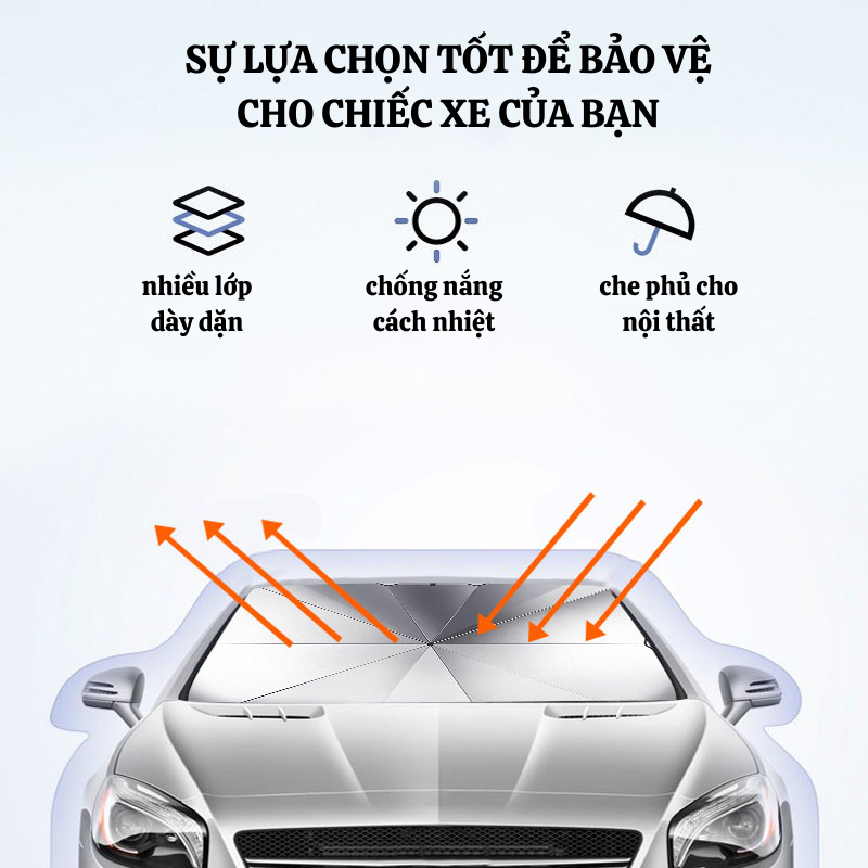 Dù Che Nắng Kính Lái Xuka Cách Nhiệt Bảo Vệ Nội Thất Xe | BigBuy360 - bigbuy360.vn