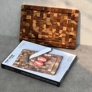  Thớt gỗ thái teak kaiyo Dc01 - chữ nhật 20cm x 30cm x 2.5cm 