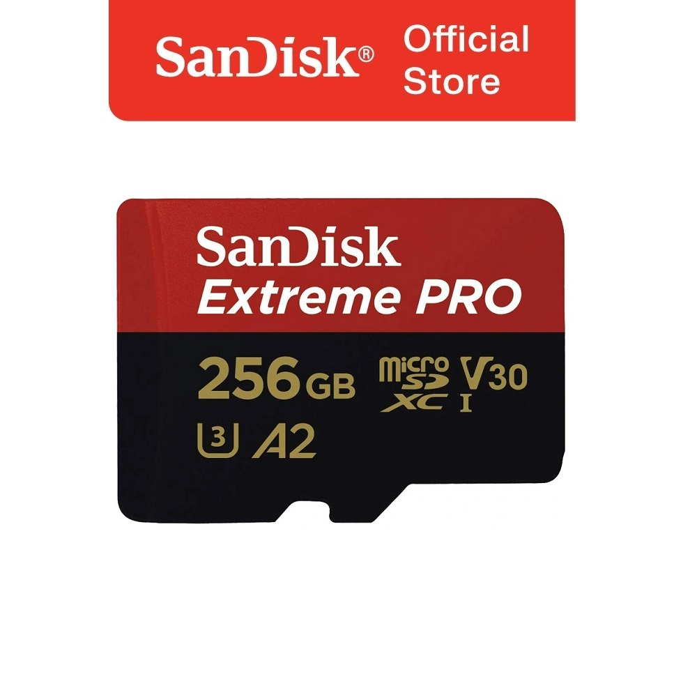 Thẻ nhớ microSDXC SanDisk Extreme Pro 256GB V30 A2 tốc độ upto 200MB/s + Adapter