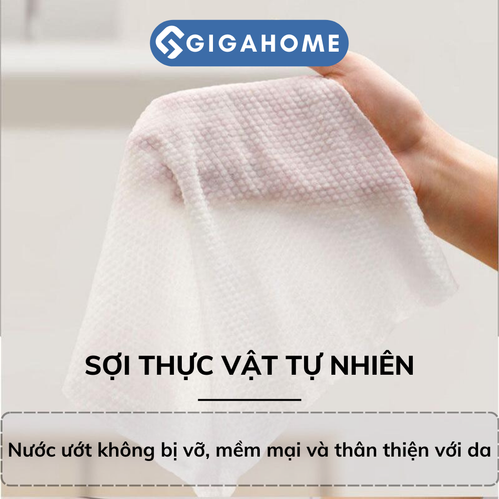 Túi 20 Khăn Giấy Nén Lau Mặt Dạng Viên Kẹo Dùng 1 Lần Tiện Lợi Mang Đi Du Lịch GIGAHOME 10925