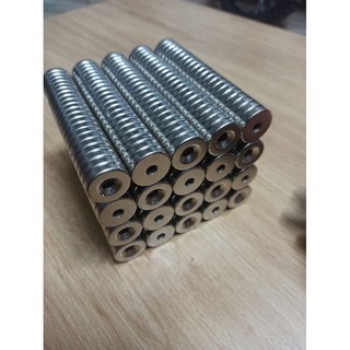 [XẢ KHO] Nam châm viên phi 20x5 lỗ 5mm