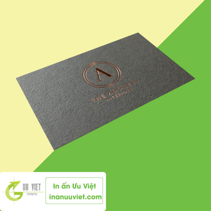 In card visit ép kim