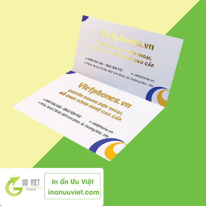 In card visit ép kim