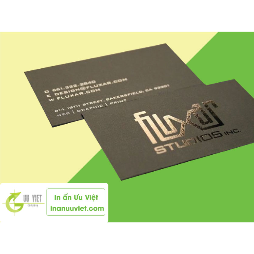 In card visit ép kim