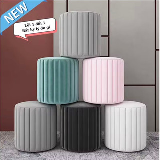 Ghế đôn sofa, ghế đôn tròn ngồi bàn trang điểm kích thước cao 45cm, đường kính 35cm