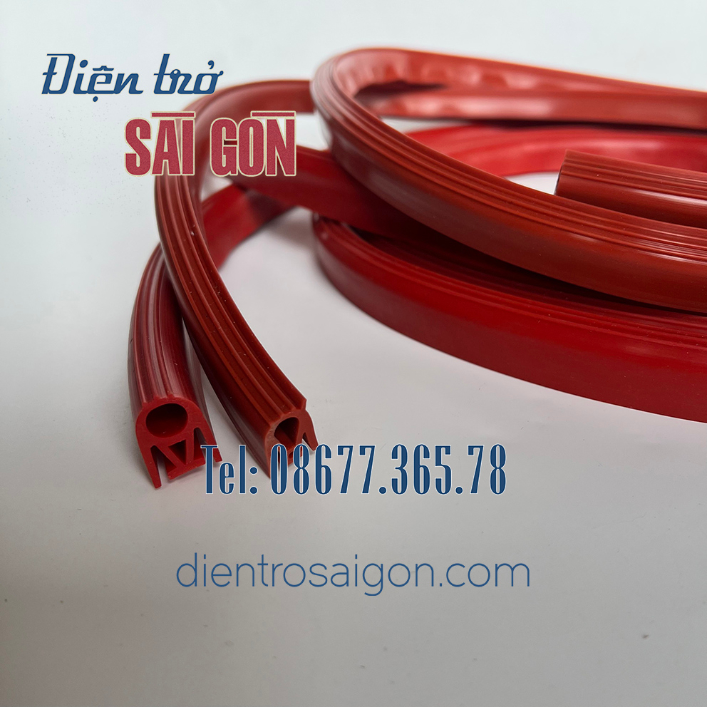 ( BÁN THEO MÉT) Gioăng Silicone chữ M, gioăng chịu nhiệt chữ M làm kín hơi