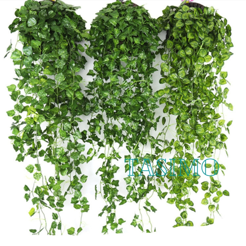 Set 10 Dây Lá Phong Lá Nho Dài 2M2 Trang Trí Nhà Cửa, Tạo Không Gian Xanh, Decor Sự Kiện Nhà Hàng