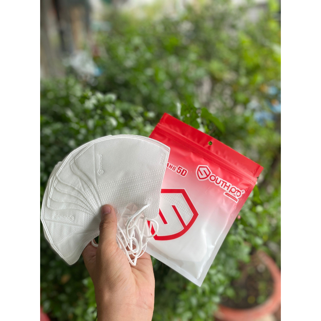 Khẩu Trang 5D Southpro Hương Bạc Hà Dịu Nhẹ - Dạng Túi Zip