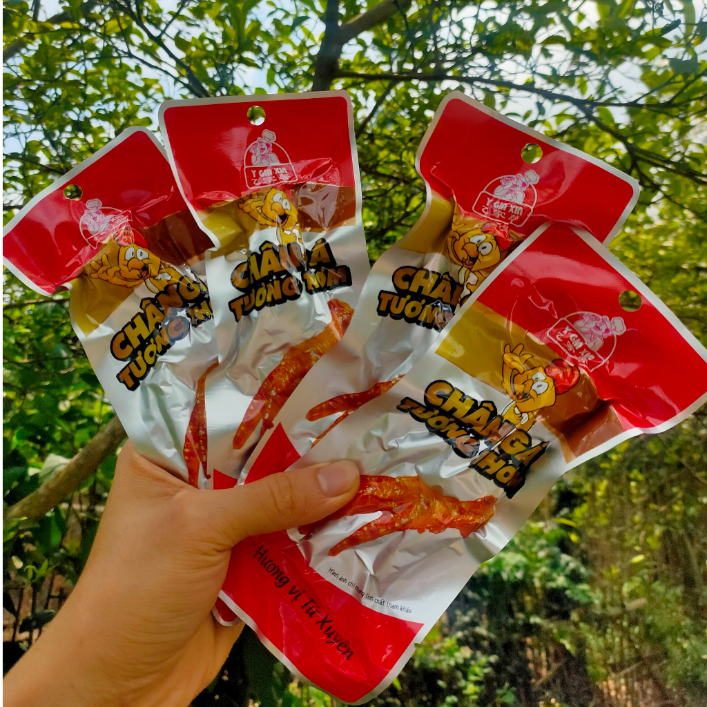 Combo 20 chân gà cay tương thơm,chân gà tương thơm sản xuất tại việt nam