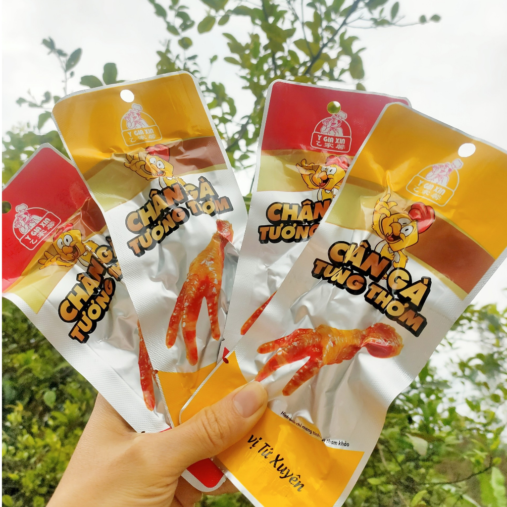 Combo 20 chân gà cay tương thơm,chân gà tương thơm sản xuất tại việt nam