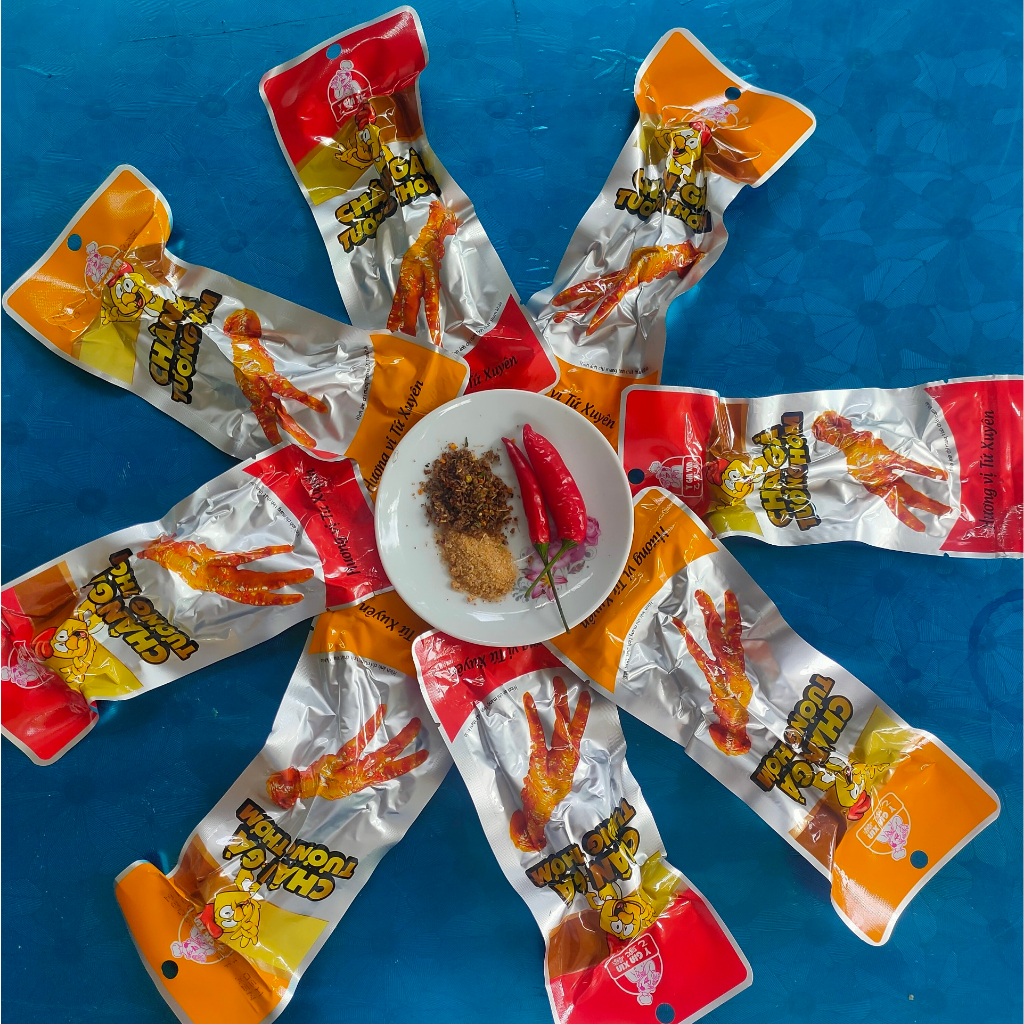 Combo 20 chân gà cay tương thơm,chân gà tương thơm sản xuất tại việt nam