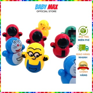 Lật đật mini Squid game và doremon đồ chơi trẻ em giảm stress cho bé giải trí