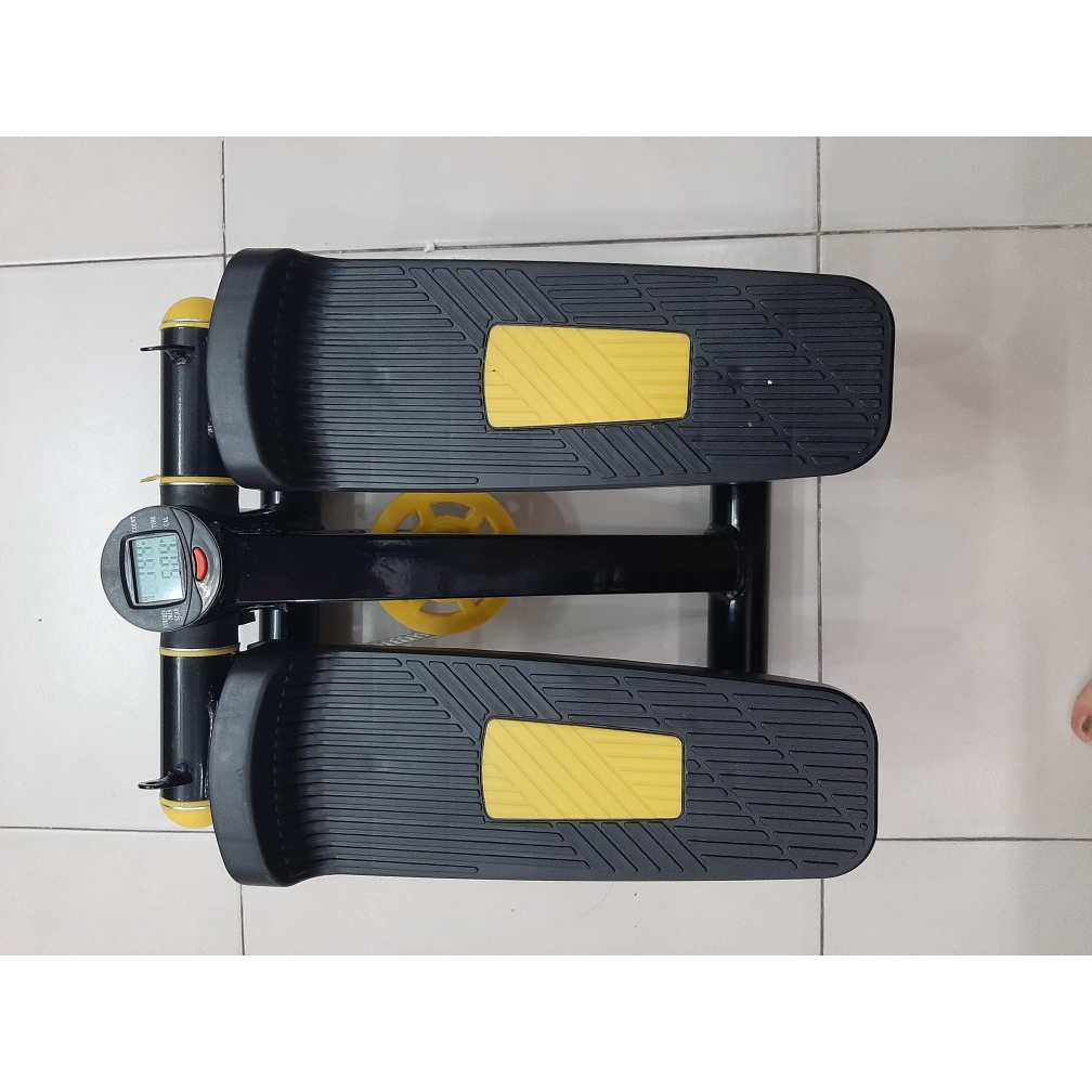 BG Máy chạy bộ thể dục tại nhà STEPPER - TẶNG KÈM DÂY KÉO - Nâng cao sức khỏe - Siêu tiện lợi - Yellow