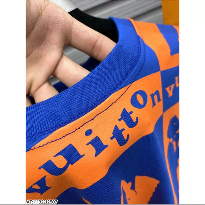 ÁO thun nam LV cổ tròn họa tiết tay ngắn phong cách trẻ trung chuẩn from