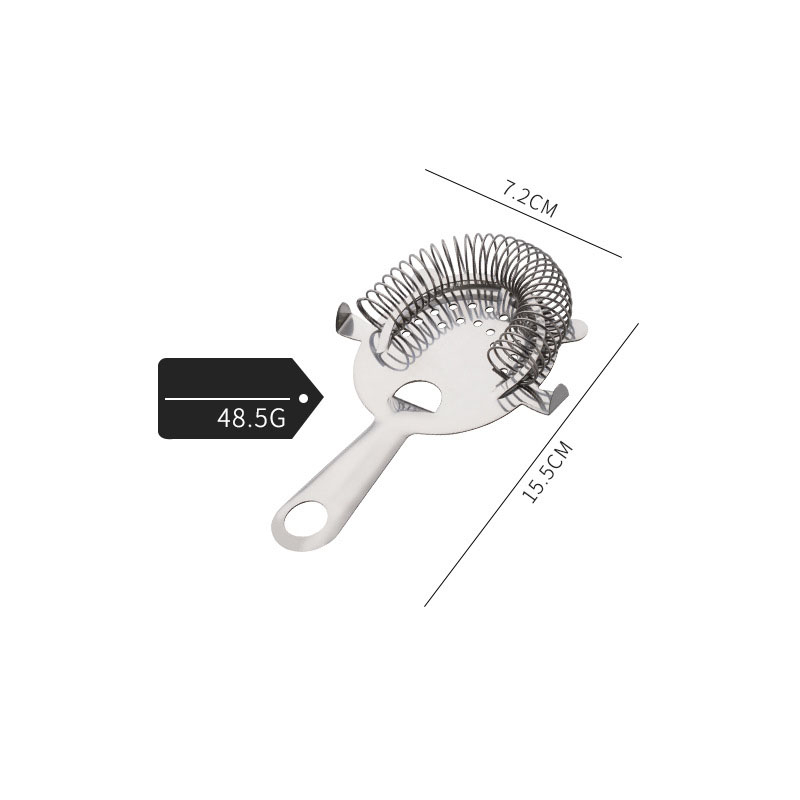 Dụng cụ chặn đá lò xo - Ray Lược Đá Inox - Strainer Inox (CÁN DẸT)