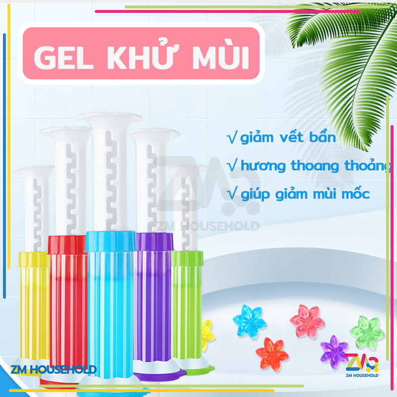 Gel khử mùi bồn cầu gel bồn cầu gel bồn cầu hình bông hoa hoa bồn cầu gel thơm-Khử trùng và khử mùi nhà vệ sinh