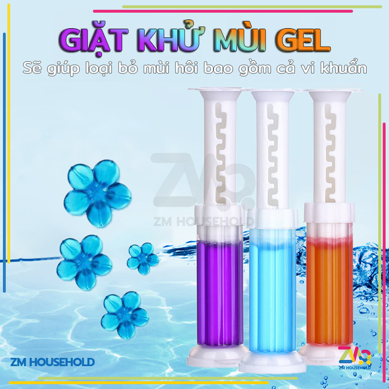 Gel khử mùi bồn cầu gel bồn cầu gel bồn cầu hình bông hoa hoa bồn cầu gel thơm-Khử trùng và khử mùi nhà vệ sinh