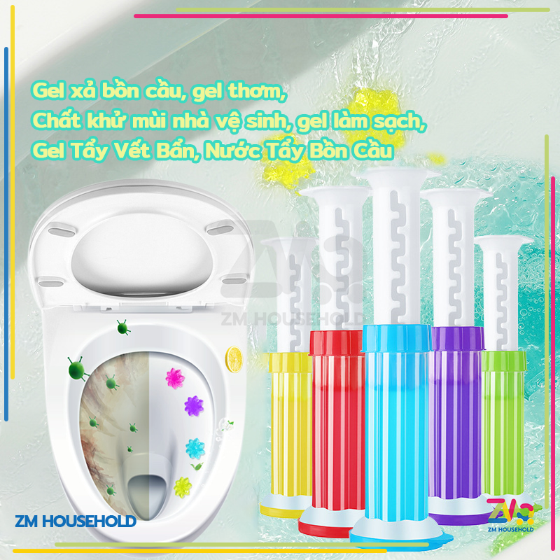 Gel khử mùi bồn cầu gel bồn cầu gel bồn cầu hình bông hoa hoa bồn cầu gel thơm-Khử trùng và khử mùi nhà vệ sinh