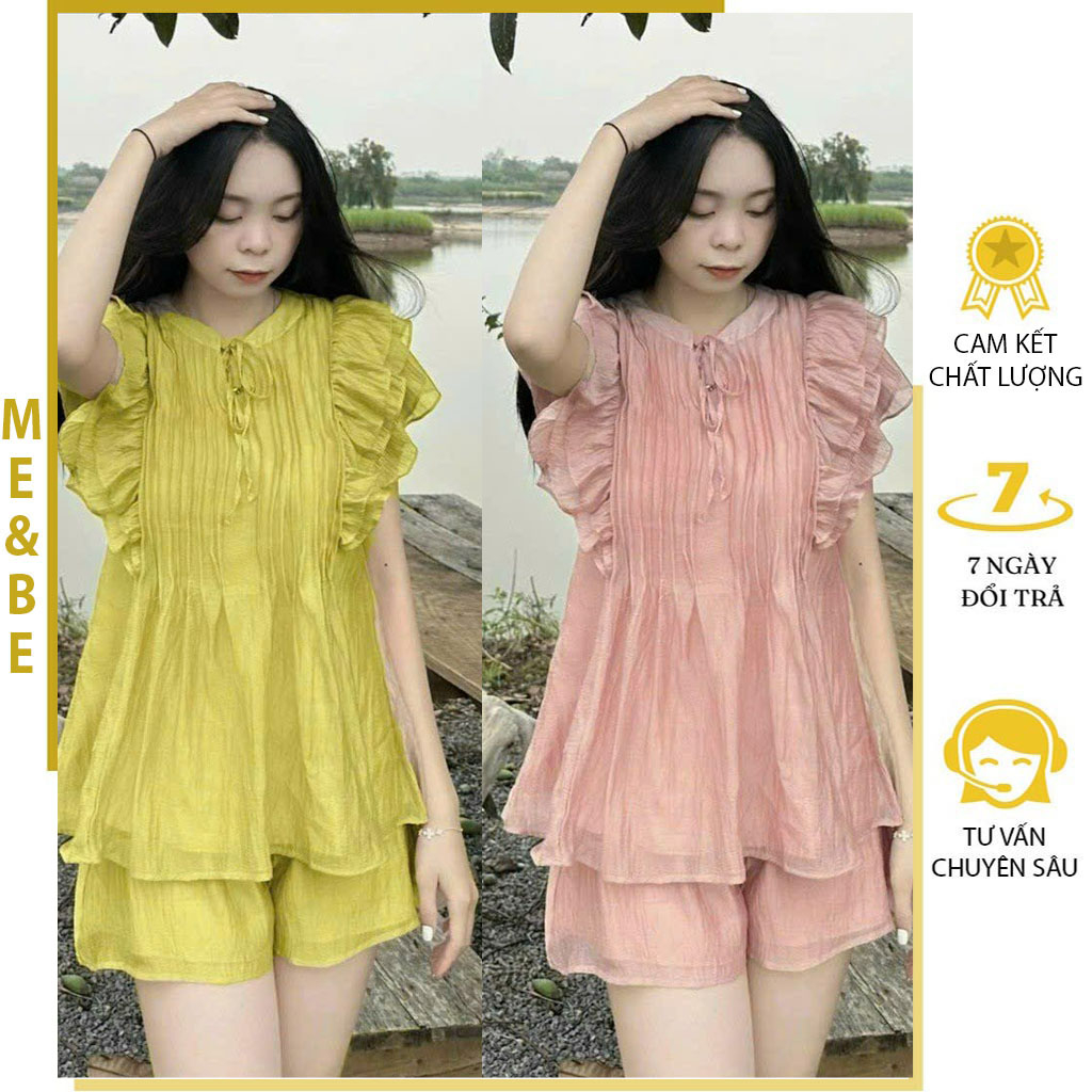 BỘ QUẦN ÁO BẦU CỘC MÙA HÈ MẶC TRƯỚC VÀ SAU SINH CHẤT MỀM ĐẸP FREESIZE - QUẦN ÁO CHO BÀ BẦU CỰC XINH