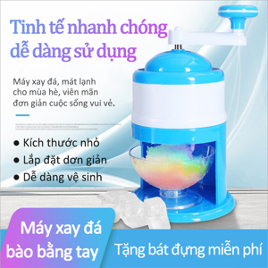Máy xay đá  bào đá mini quay bằng tay tiện lợi không thể thiếu trong mùa hè khi bạn muốn 1 ly sinh tố