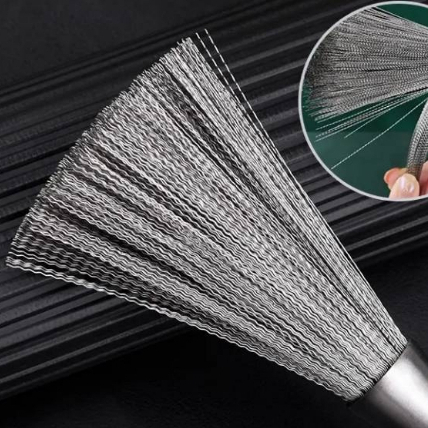 Bàn Chải Chà Xoong Nồi Inox 304 Sợi Thép Siêu Bền Đa Năng