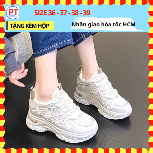(Có 2 MÀU) Giày BATA NỮ ĐỘN 7 PHÂN Đế nâng PT454 Thời Trang Form Chuẩn đi ÊM CHÂN | TRÙM GIÀY PT