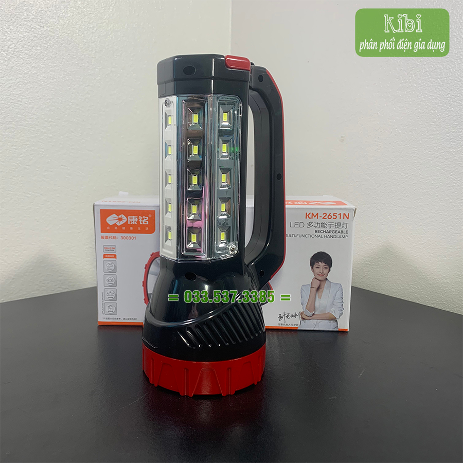 Đèn pin cắm trại, đèn pin công suất lớn tích hợp đèn led và đèn bàn thông minh