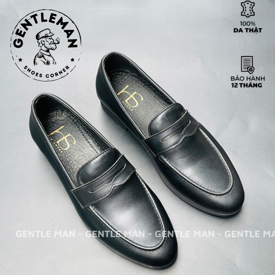 Giày lười công sở GENTLE MAN - SHOES CORNER VIỆT NAM Giày công sở - Da bò thật nhập khẩu 100%- Bảo hành 12 tháng - Thiết