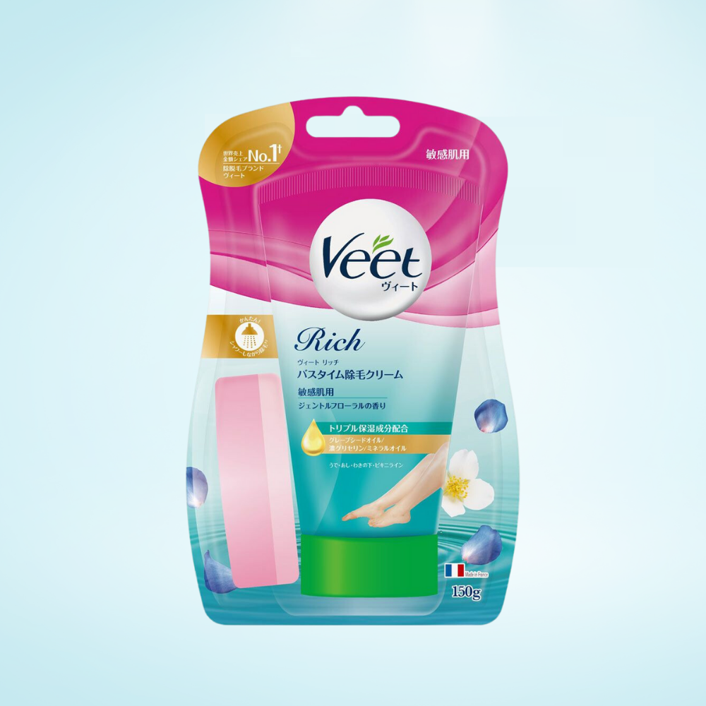 Kem tẩy lông Veet bikini chân tay nách Veet nội địa Nhật Bản 150g mẫu mới 2023 - Hakushi