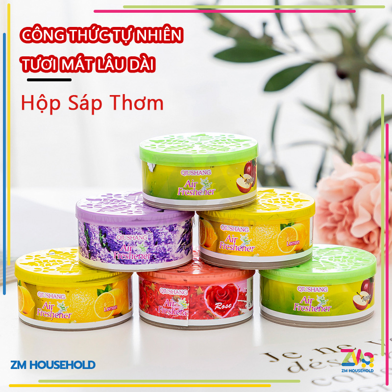 Hộp Sáp Thơm,Hộp Sáp Thơm Dáng Tròn Để Nhà Vệ Sinh,Hộp Thơm Phòng Khử Mùi Nhà - Vệ Sinh Mùi Thơm Tự Nhiên