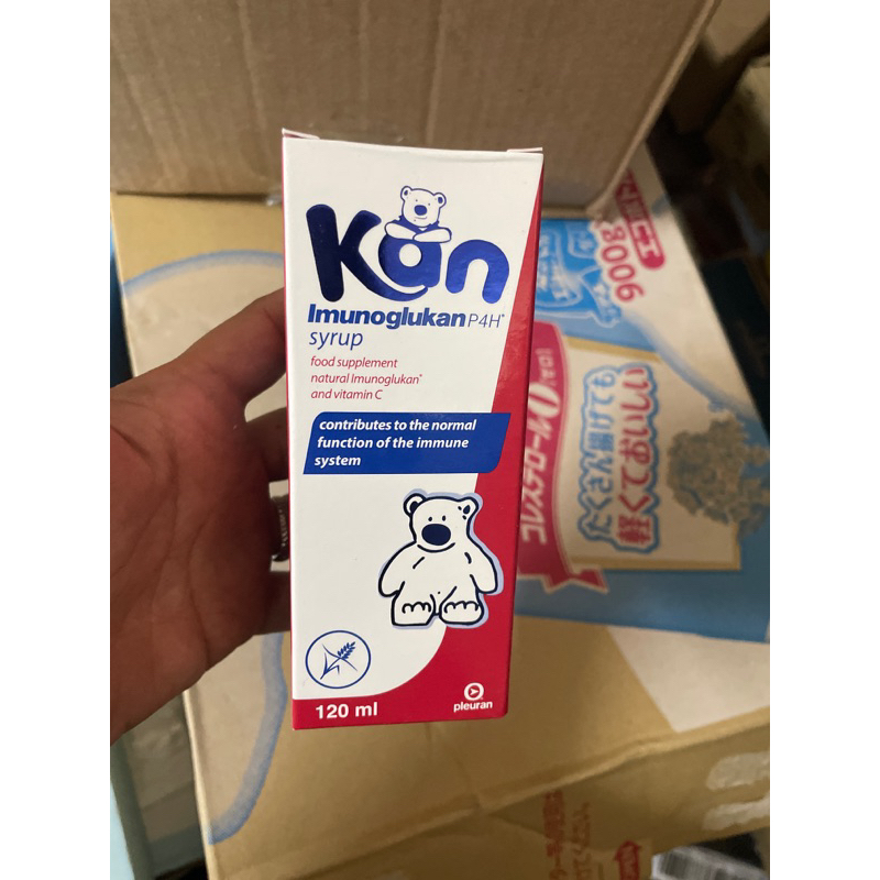 Sản phẩm tăng đề kháng Gấu Kan Imunoglukan hàng Ba Lan cho bé 120ml